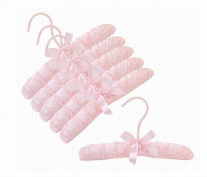 10&quot; Baby Satin Padded Hangers (Pink)