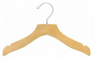 12" Children's Wooden Wavy Top Hanger