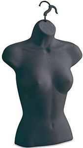 Female Torso Body Mannequin Form (Waist Long) Great for Small and Medium Sizes