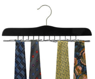 Black Wooden Tie Hanger