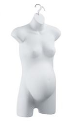 Ladies Maternity Hanging Torso Form (White)