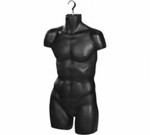 Load image into Gallery viewer, Male Hanging Torso Form (Black);Male Hanging Torso Form (Black)