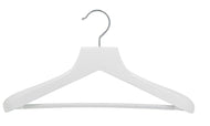 Petite Size Deluxe Wooden Suit Hanger (Walnut & Chrome)