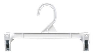 Plastic Pinch Clip Skirt/Slack Hanger 9.5&quot;- White