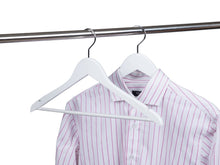 Load image into Gallery viewer, White Wooden Suit Hanger with Bar
