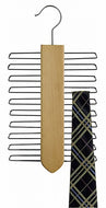 Wooden Tie Hanger (Vertical Style) - Natural