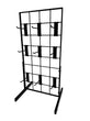Load image into Gallery viewer, only-hangers-black-gridwall-countertop-display-with-mini-t-legs-includes-9-4-gridwall-hooks-included-heavy-duty-panel-12-x-24