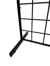 Load image into Gallery viewer, Only Hangers Black Gridwall Countertop Display with Mini T-Legs - Includes (9) 4&quot; Gridwall Hooks Included - Heavy Duty Panel - 12&quot; x 24&quot;