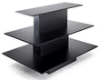 Load image into Gallery viewer, only-hangers-3-tier-display-tables-in-black-in-square-side-view