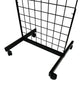 Load image into Gallery viewer, Only Hangers Black 2' x 6' Heavy Duty Rolling Gridwall Display Panels - Set of 2