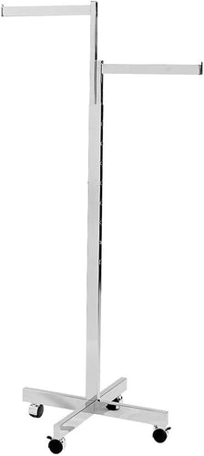 Only Garment Racks 02-024CH Rack Commercial 2-Way Heavy Duty Straight Arms with