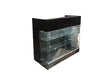Load image into Gallery viewer, black-ledgetop-showcases-with-led-lights-in-4ft-and-6ft-left-side-view