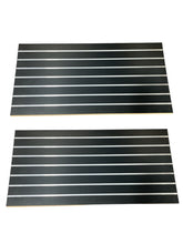 Load image into Gallery viewer, 2&#39; x 4&#39; Black Slatwall Panels (Set of 2)