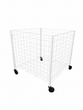 Load image into Gallery viewer, Gridwall Heavy Duty Dump Bin Display Merchandiser with Adjustable Bottom and Casters -36" x 36" x 30"H - No Tools or Hardware Needed for Assembly