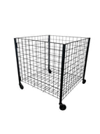 Gridwall Heavy Duty Dump Bin Display Merchandiser with Adjustable Bottom and Casters -36