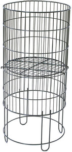 Black Collapsible Round Dump Bin Display Basket Retail Store Fixture 15"