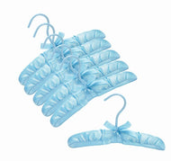 10" Baby Satin Padded Hangers (Blue)