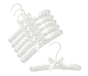 10&quot; Baby Satin Padded Hangers (White)