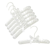10" Baby Satin Padded Hangers (White)