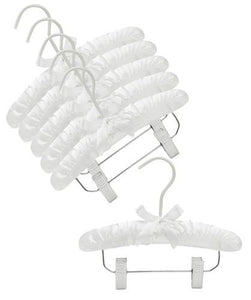 Baby 10 White Satin Padded Hanger