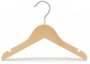 11&quot; Children's Wooden Dress/Shirt Hanger