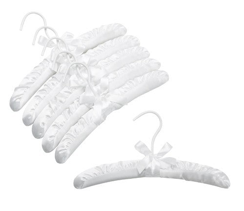 12 Children's Satin Padded Hangers (White)  Product & Reviews - Only  Hangers – Only Hangers Inc.