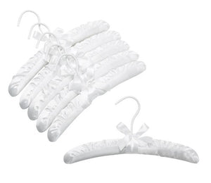 12&quot; Children's Satin Padded Hangers (White)