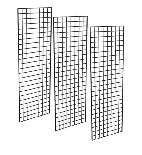 Only Garment Racks #1900 (Box of 3) Grid Panel for Retail Display - Perfect Metal Grid for Any Retail Display, 2'x 6', 3 Grids Per Carton