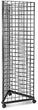 Load image into Gallery viewer, triangle-wire-gridwall-panel-display-rack-with-casters-black