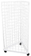 Load image into Gallery viewer, triangle-wire-gridwall-panel-display-rack-with-casters-white