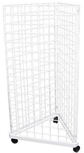 Load image into Gallery viewer, Triangle Wire Gridwall Panel Display Rack with Casters