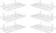 Load image into Gallery viewer, flat-wire-slatwall-gridwall-shelves-24l-x-12d-pack-of-6-white