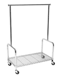 36" Rolling Rack w/ Base Shelf