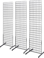 2' x 6' Gridwall Panel Tower with T-Legs Floorstanding Display Kit, Sold in a set of 3