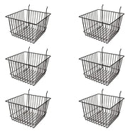 Deep Wire Storage Baskets For Gridwall and Slatwall Dimensions: 12