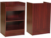 Load image into Gallery viewer, Black Cash Register Stand, Adjustable Shelf, Drawer, 24&quot;W X 38&quot;H X 18&quot;D