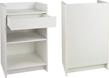 Load image into Gallery viewer, Black Cash Register Stand, Adjustable Shelf, Drawer, 24&quot;W X 38&quot;H X 18&quot;D