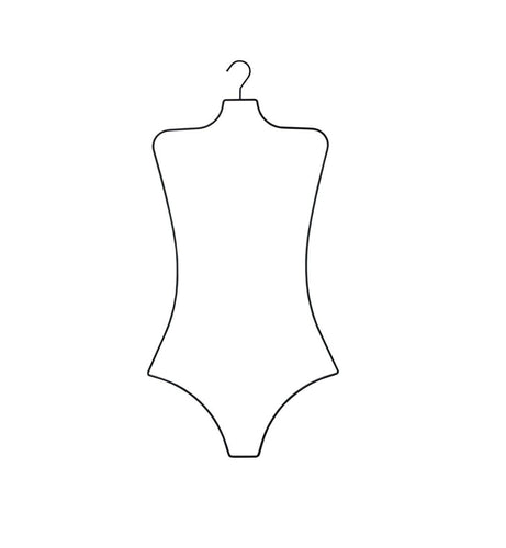 Ladies Wire Body Shape Swimwear/Bikini Hanger - Sold in a Pack of 3