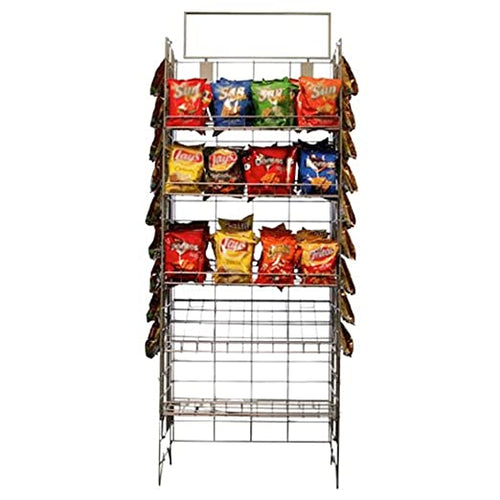 Potato Chip Rack w/ 5 Shelves and 48 Clips