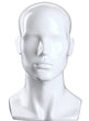 Load image into Gallery viewer, male-gloss-mannequin-head-white