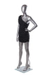 Load image into Gallery viewer, only-hangers-matte-silver-female-mannequin-side-full-view