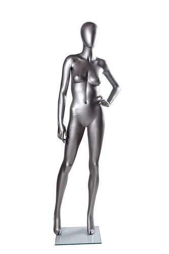 Only Hangers Matte Silver Female Mannequin