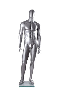 Matte Silver Male Mannequin
