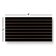 2' x 4' Black Slatwall Panels (Set of 2)