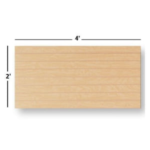 2' x 4' White Maple Panels (Set of 2)