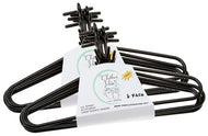 Black Plastic "Clothes Vine" Hangers (10) Pack