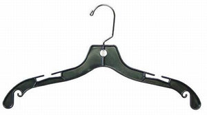 Black Plastic Shirt-Dress Hangers