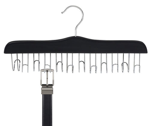 Black Wooden Belt Hanger
