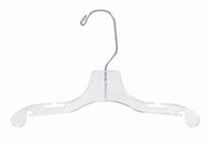 Children's Clear Plastic Dress Hanger - 10"