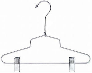 Children's Metal Combination Hanger w/Clips - 12&quot;(No Loop)